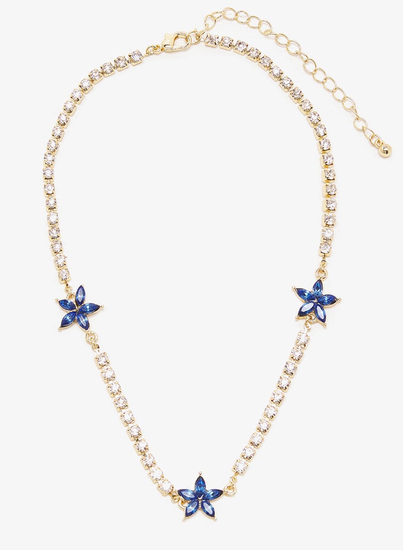 Ella Limited Edition Layered Choker Necklaces Rhinestone Embellished - Image 2