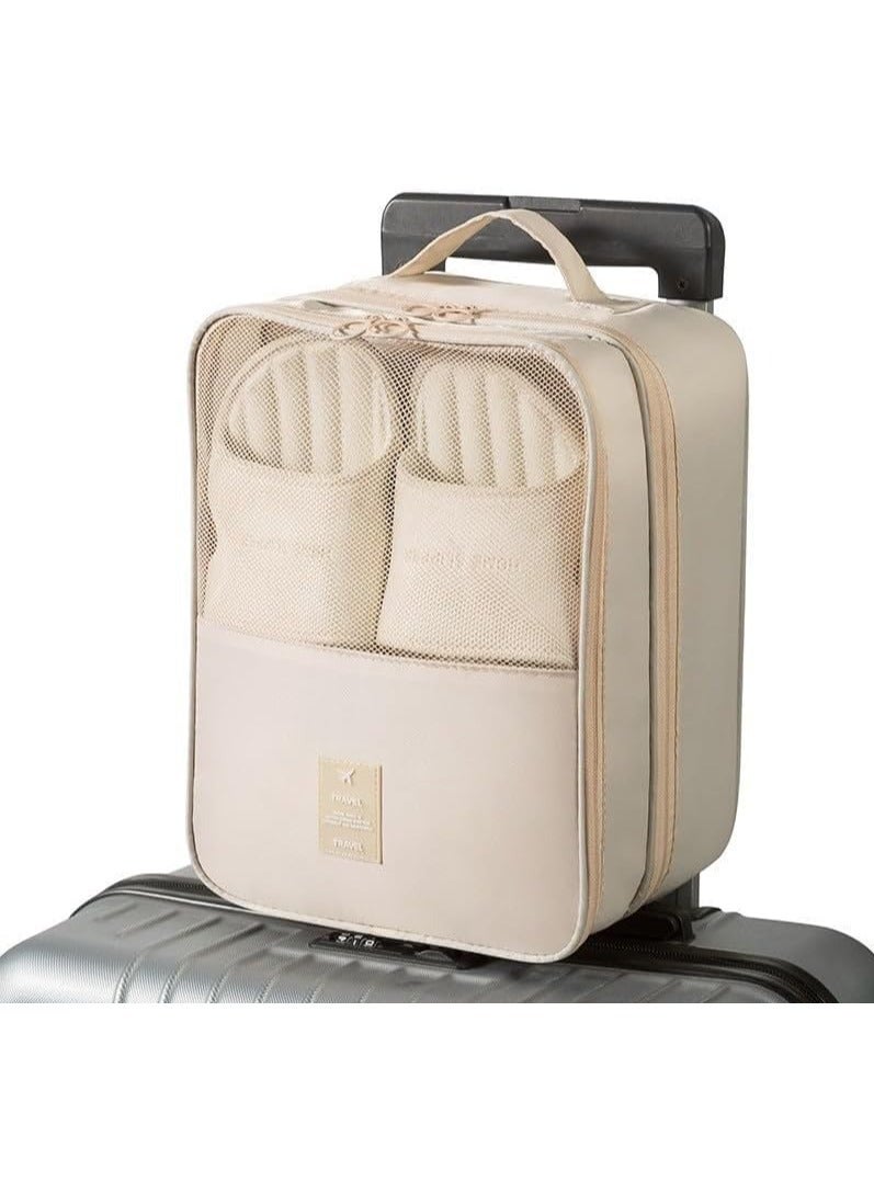 Compact Travel Shoe Organizer – Store 3 Pairs of Shoes with Ease, Essential for Carry-On Luggage, Portable Shoe Storage Bag, Travel Organizer for Shoes, Space-Saving Shoe Case for Packing, Waterproof Shoe Pouch for Travel - Image 1