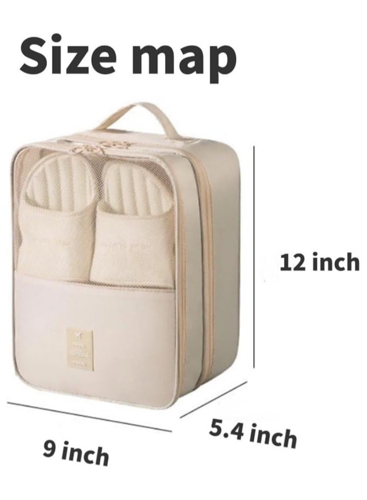 Compact Travel Shoe Organizer – Store 3 Pairs of Shoes with Ease, Essential for Carry-On Luggage, Portable Shoe Storage Bag, Travel Organizer for Shoes, Space-Saving Shoe Case for Packing, Waterproof Shoe Pouch for Travel - Image 5