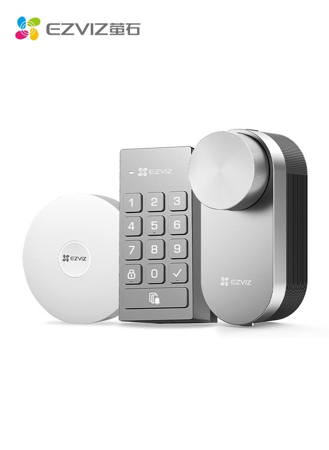 EZVIZ EZVIZ DL01Pro Smart DIY Lock - Bluetooth & ZigBee Enabled, Multi-Method Keyless Entry, Remote Control, Anti-Tamper Alerts, Easy Installation 