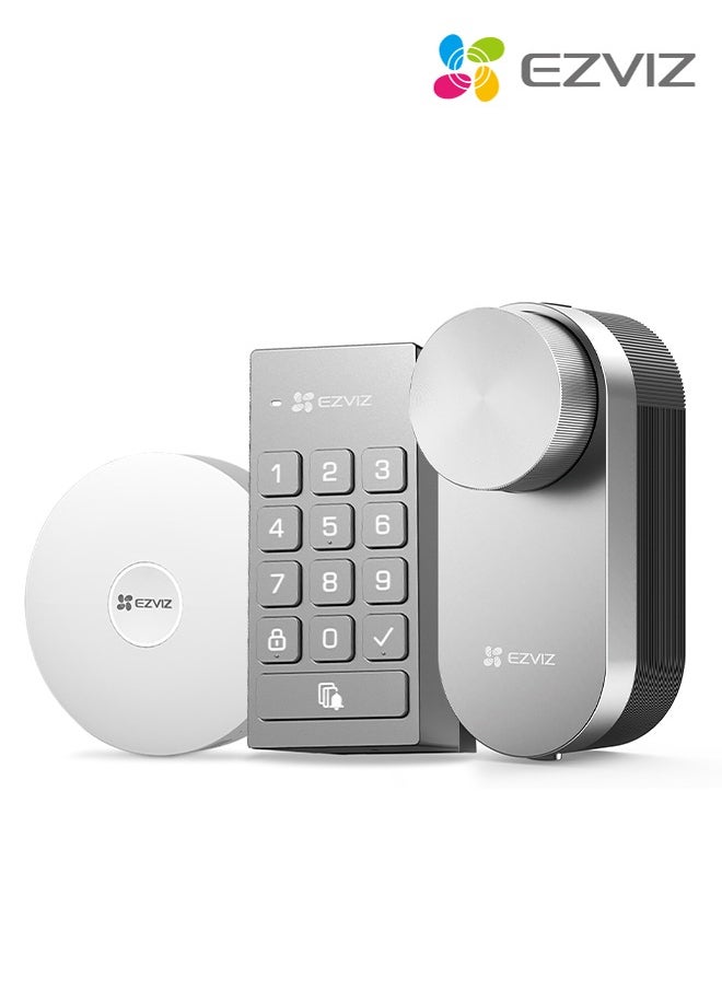 EZVIZ DL01Pro Smart DIY Lock - Bluetooth & ZigBee Enabled, Multi-Method Keyless Entry, Remote Control, Anti-Tamper Alerts, Easy Installation - pzsku/Z59A38334A5C1D15BEC5CZ/45/_/1735540255/77641370-a72d-4ee4-b39a-517a130d210a