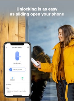 إيزفيز قفل DIY الذكي EZVIZ DL01Pro - يدعم البلوتوث وزيغبي، دخول بدون مفتاح بطرق متعددة، التحكم عن بُعد، تنبيهات ضد العبث، تركيب سهل  - Image 3