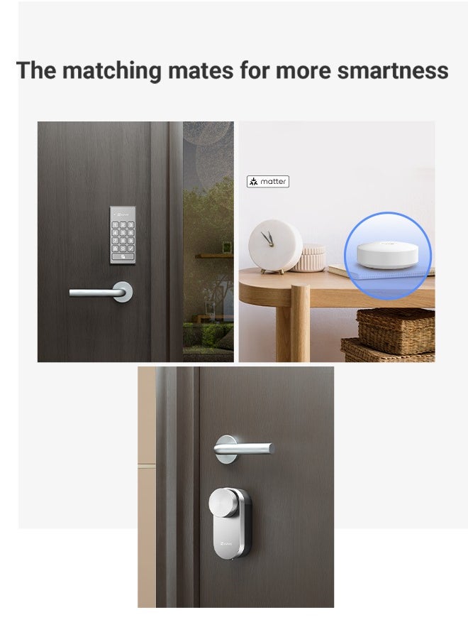 EZVIZ - EZVIZ DL01Pro Smart DIY Lock - Bluetooth & ZigBee Enabled, Multi-Method Keyless Entry, Remote Control, Anti-Tamper Alerts, Easy Installation - Image 1
