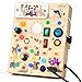 Joyreal Wooden Busy Board with LED Light Montessori Toddler Toys Wooden Sensory Board Toddlers Activity Travel Toys for Boy Girl Birthday Gift Forest Theme - Image 3
