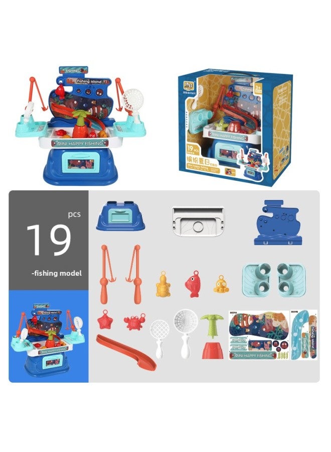 Kindergarten Baby Play House Kitchen Series Holiday Gifts Children's Simulation Makeup Small Table Toys-Color:Ice Cream Table 8057WB-【window Box 1.1kg】】 - Image 5