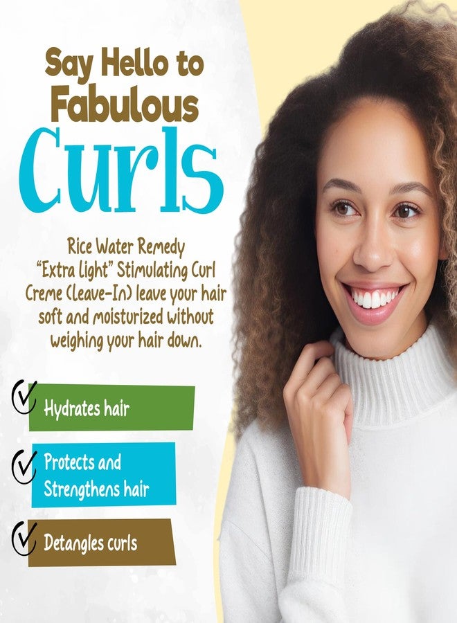 Curly Chic CurlyChic Rice Water Remedy Stimulating Condish - Ayurvedic Herbs, Fermented Rice Water, Lightweight Leave-In Conditioner for Healthy Hair Growth and Hydration - Sulfate, Paraben-Free - 8 fl oz - Image 2