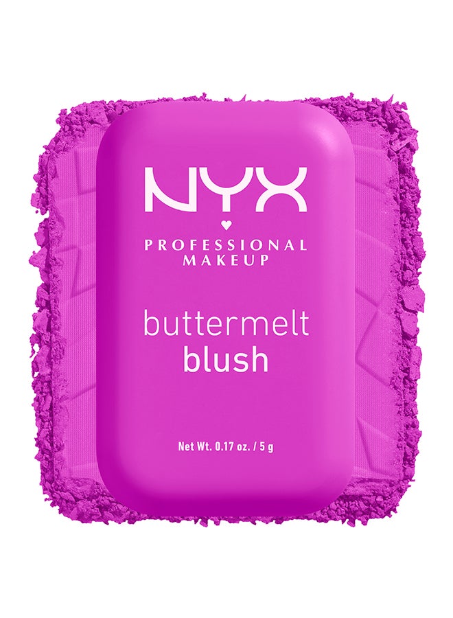 NYX PROFESSIONAL MAKEUP Buttermelt Blush, Powder Blush, Up To 12 H Wear, Fade And Transfer Resistant, All The Butta - Image 4