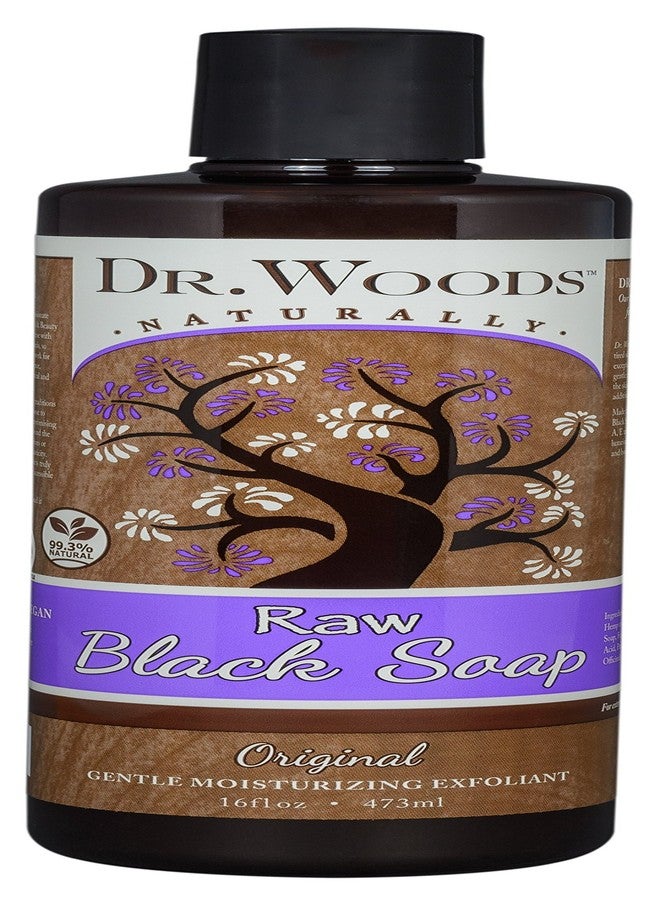 Dr. Woods صابون كاستيل السائل المرطب الأسود الخام من د. وودز، 32 أونصة (16 أونصة (عبوة من 2)) - Image 2