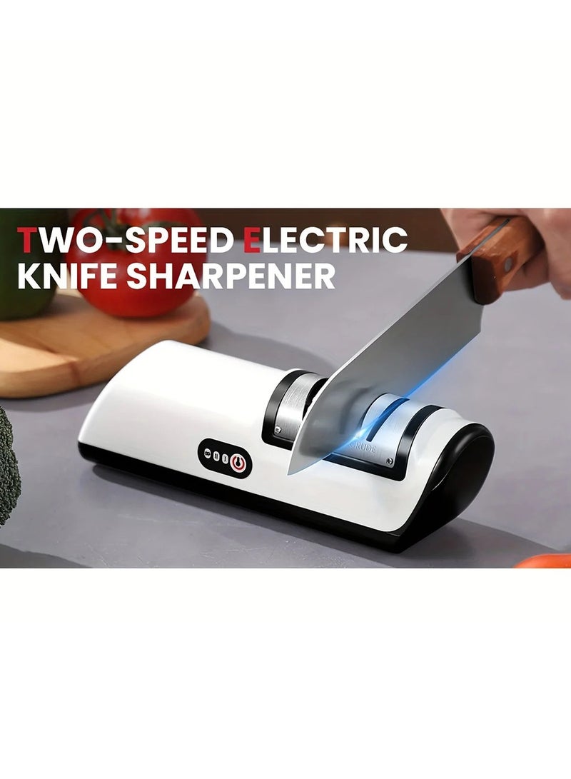 Kitchen Electric Knife Sharpener Multifunctional Automatic Professional 4 Gears Electric Knife Sharpener Kitchen Accessories  - Image 5