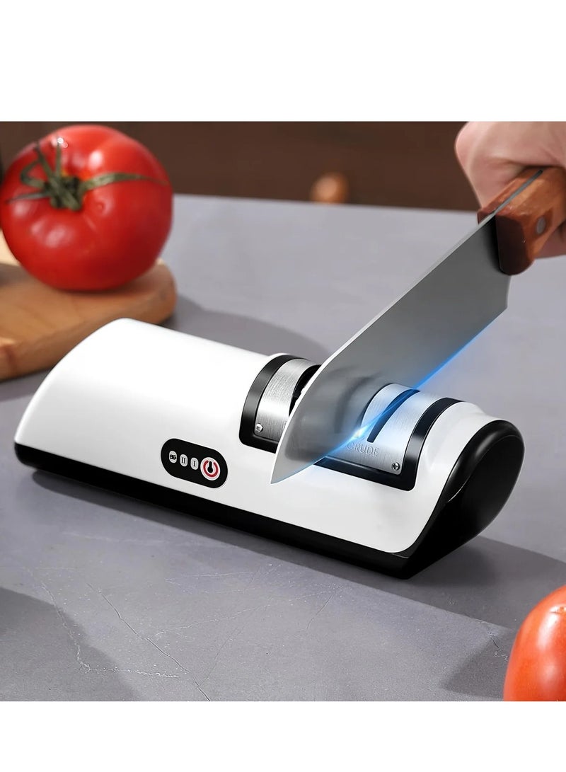 Kitchen Electric Knife Sharpener Multifunctional Automatic Professional 4 Gears Electric Knife Sharpener Kitchen Accessories  - Image 3