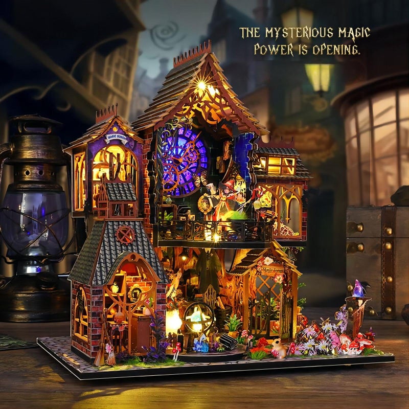 OZJAY Miniature House Kit, Mini House Building Kit with Furniture, DIY Miniature Kit for Adults Teen, Dollhouse Kit for Birthday Christmas, Magic Spirit - Image 5