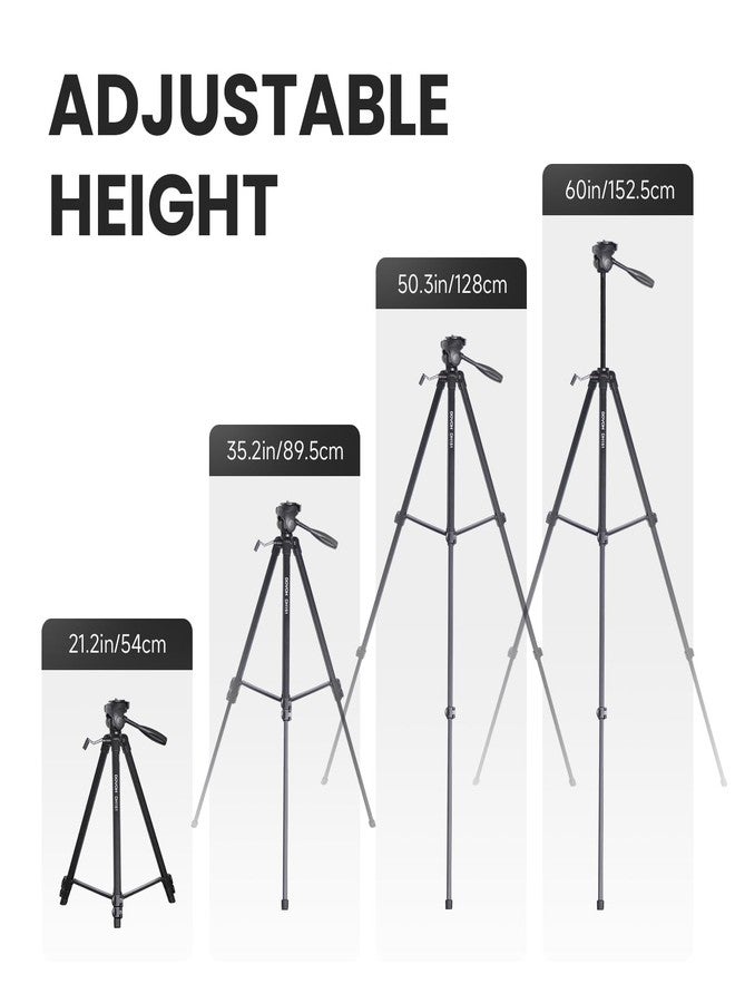 DOVOH Heavy Duty Tripod for Laser Level, Adjustable Height for Camera with Bubble Level 1/4"-20 Screw Mount, DH151 - Image 2