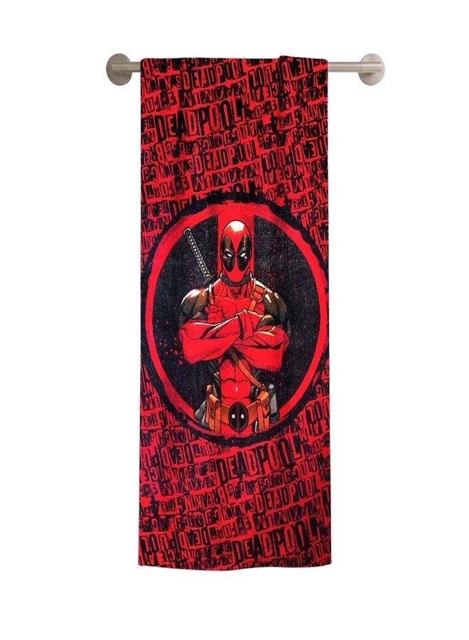 Athom Living Deadpool Themed Kids Cotton Bath Towel - Image 1