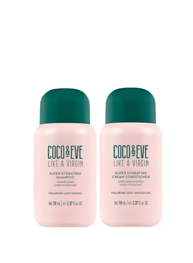 Coco & Eve Super Hydrating Shampoo and Conditioner Travel Bundle - Image 1