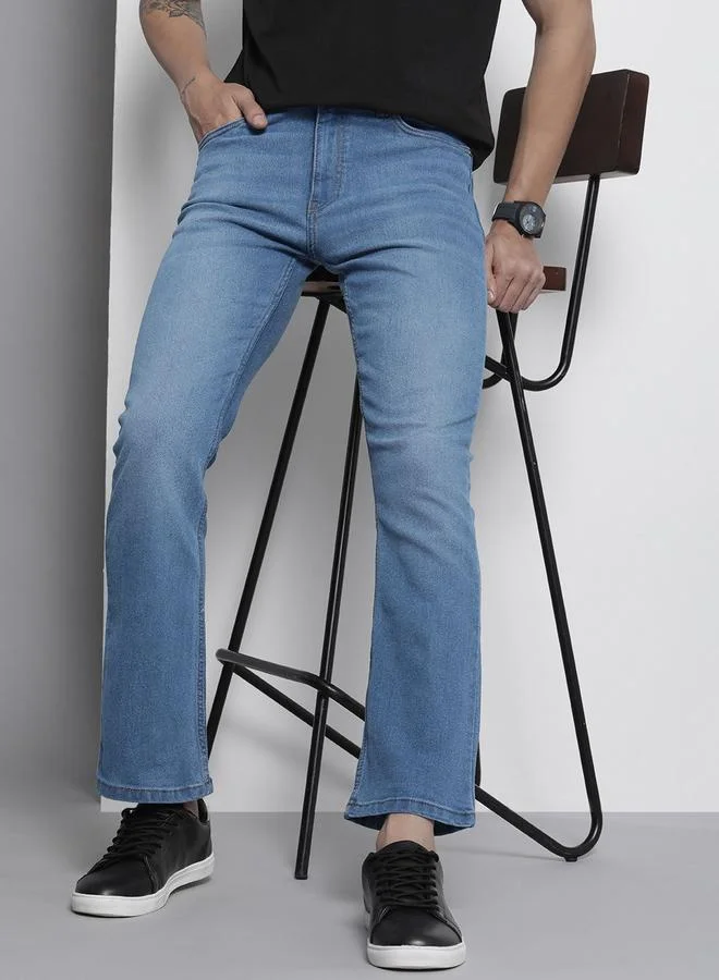 The Indian Garage Co Men Mid Rise Bootcut Jeans