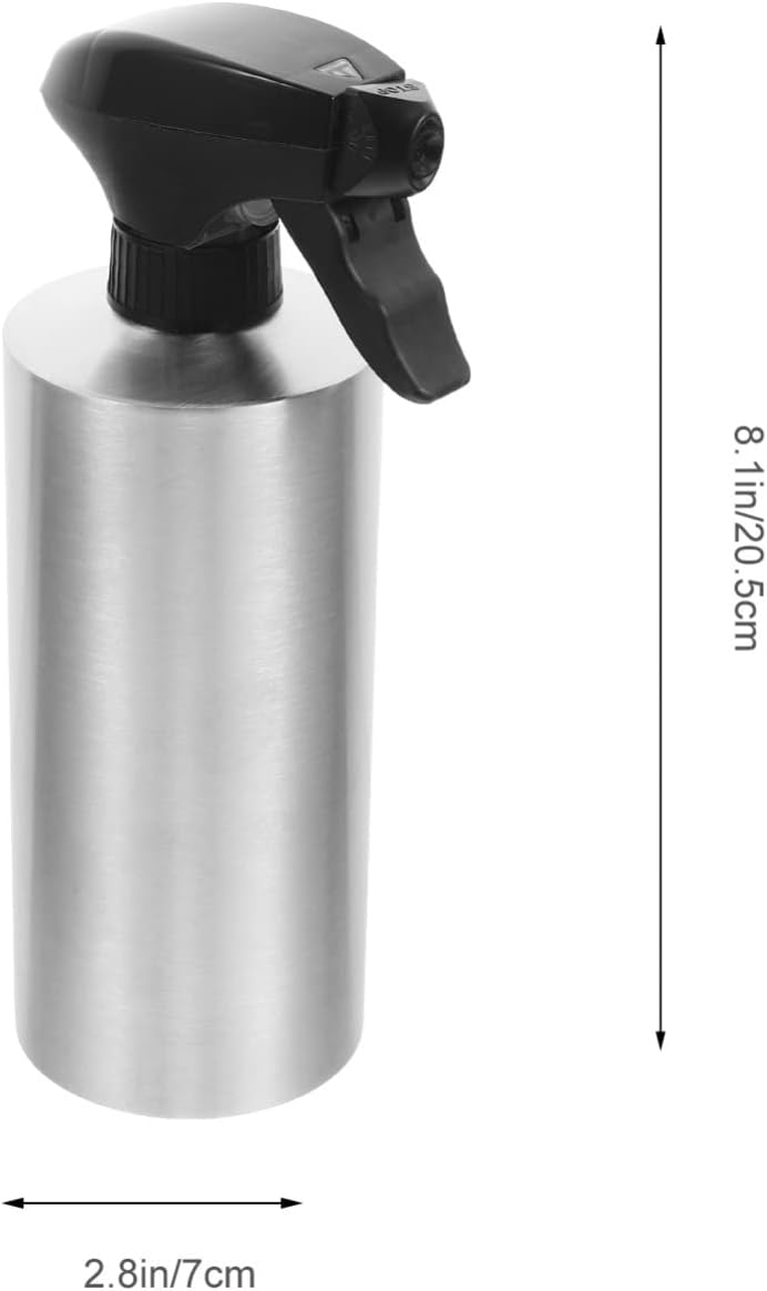 Vaguelly Mist Spray Bottle Stainless Steel Continuous Spray Bottle Spray Bottle Refillable Plant Mister Sprayer Bottle for Hair Styling Garden Misting Skin Care 550ML - Image 5