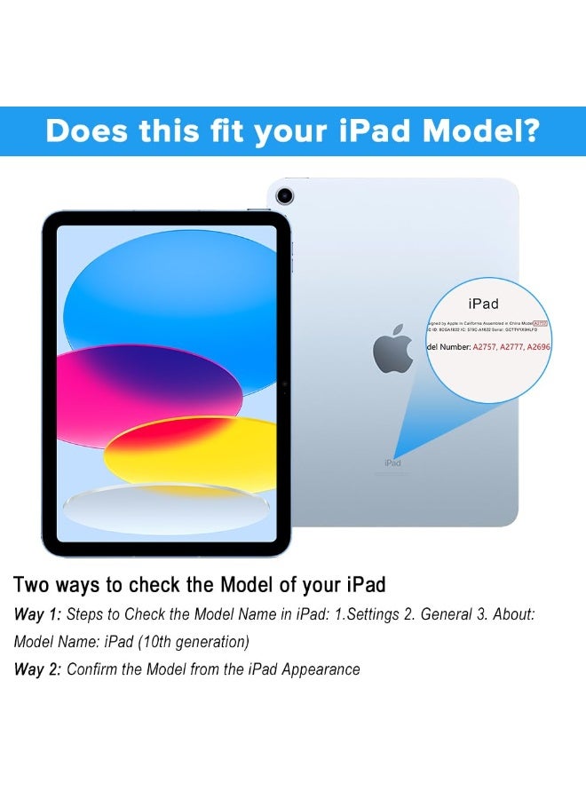 ناكسي فلاي 2 عبوة واقي شاشة iPad الجيل العاشر 2022 لواقي الشاشة A2696 / A2757 / A2777 ، 9H Hardness Glass Tempered Film iPad 10 واقيات شاشة ، 10.9 بوصة ، HD شفاف - Image 3