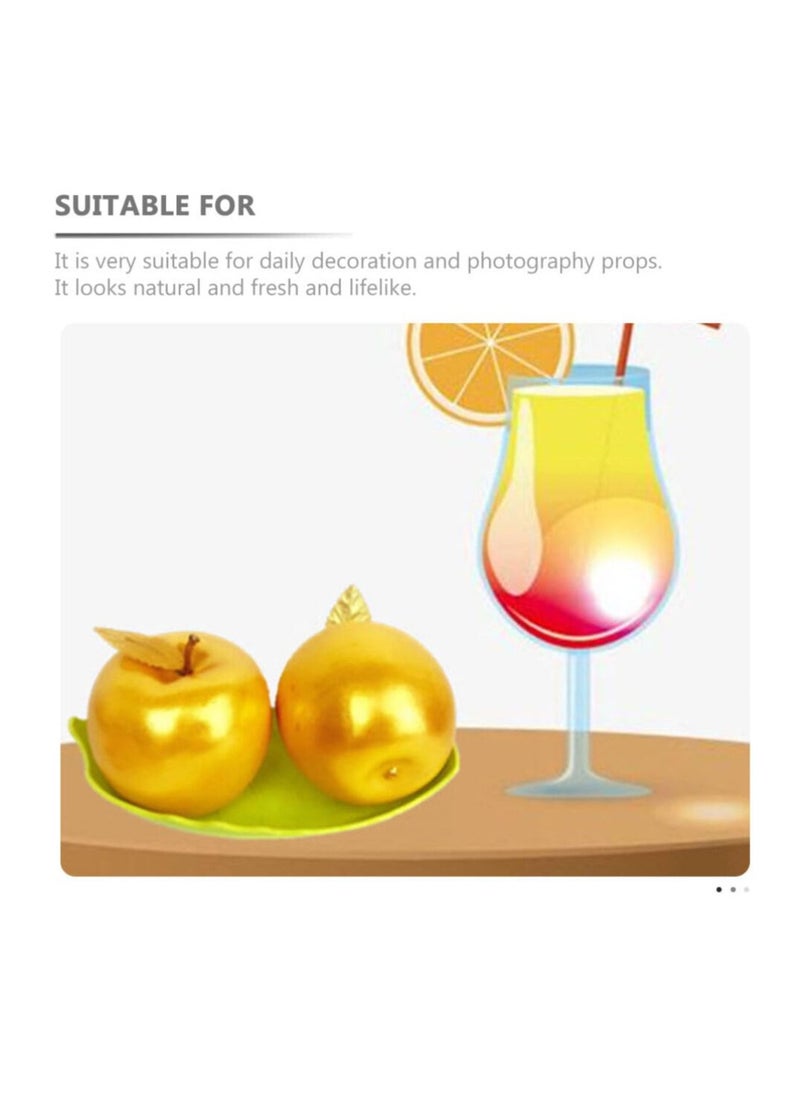 SYOSI - 4 Pcs Simulated Wedding Decor Fruit Simulation Apples Foam Apples Artificial Apples Kitchen Decoration Apples Models Red Apples Decorative Model Fake Apple - Image 1