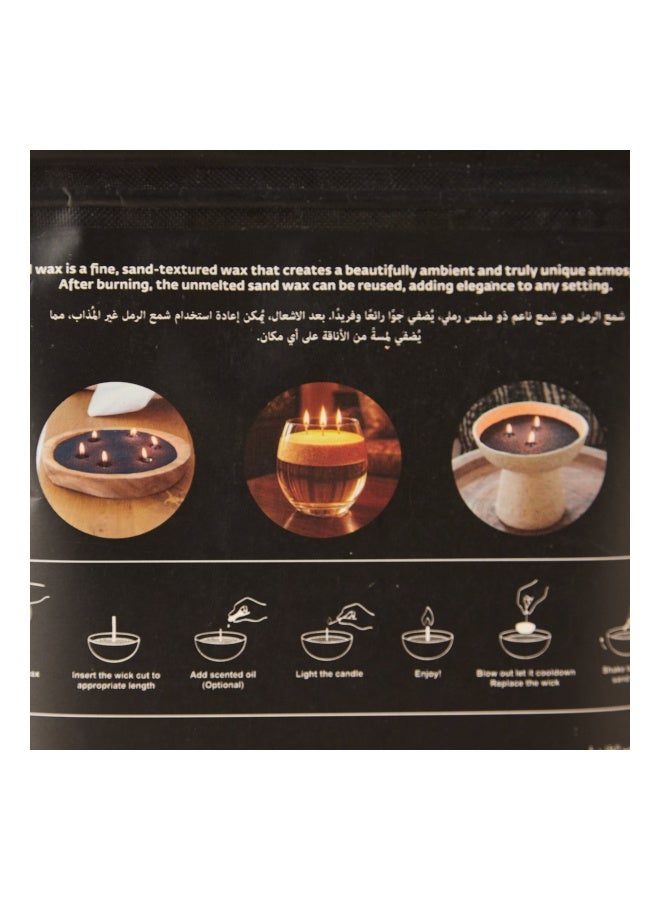scentchips شمعة شمع رملية غير معطرة افعلها بنفسك مع 15 فتيلة - 250 جرام - Image 3