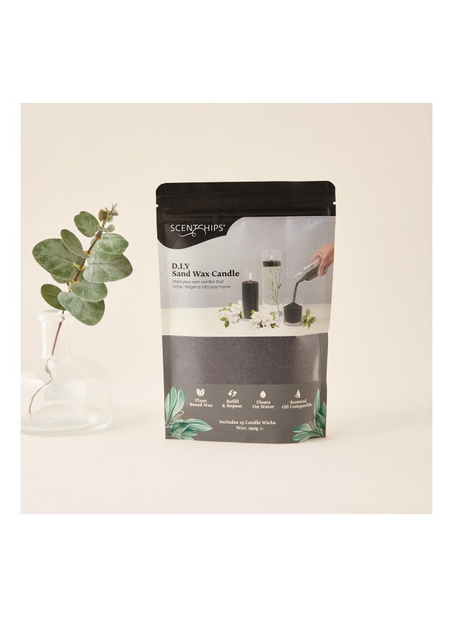 scentchips شمعة شمع رملية غير معطرة افعلها بنفسك مع 15 فتيلة - 250 جرام - Image 5