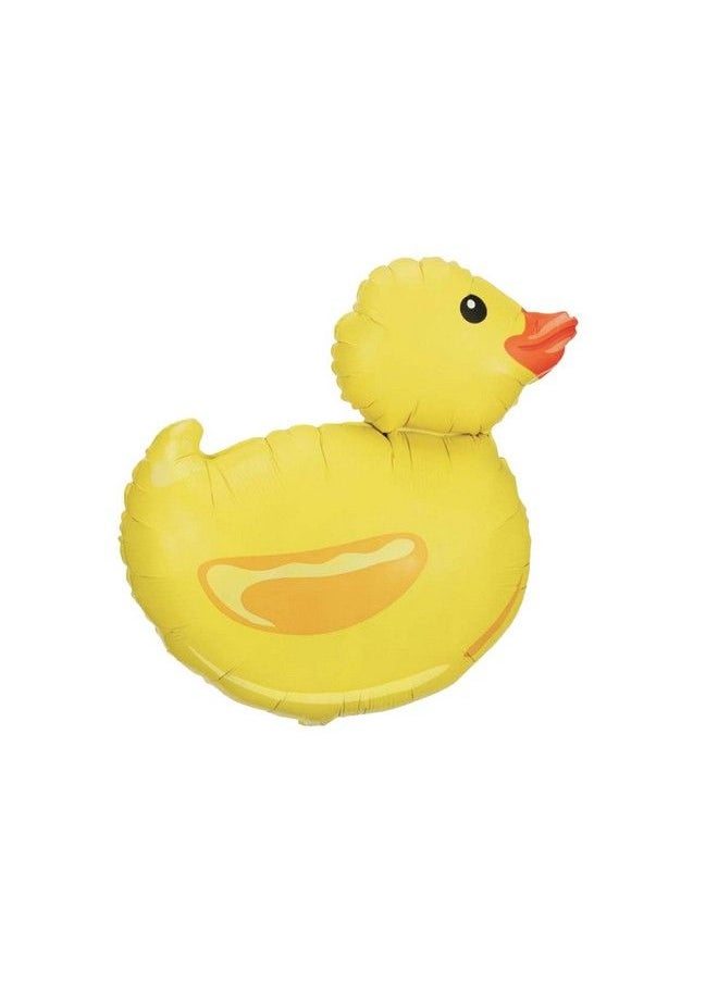Pierced Owl Adorable Yellow Rubber Ducky 29" Foil Party Balloon  - Image 1