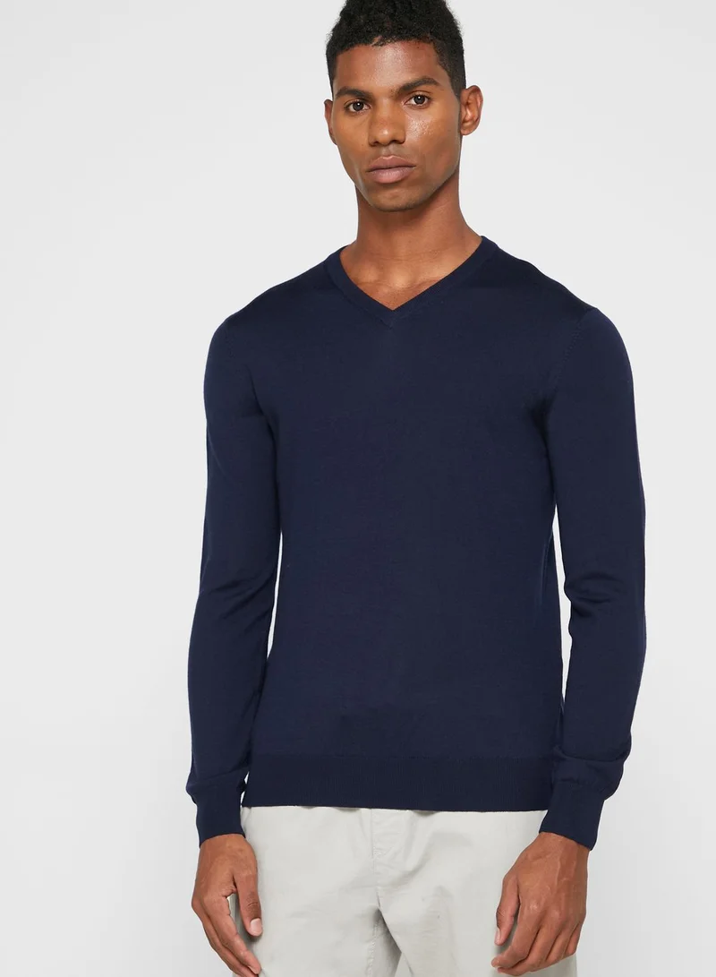 Mango Man Essential V-Neck Sweater