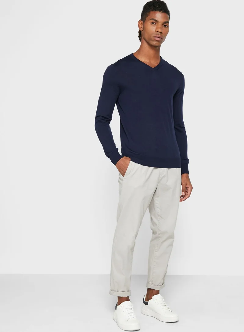 Mango Man Essential V-Neck Sweater