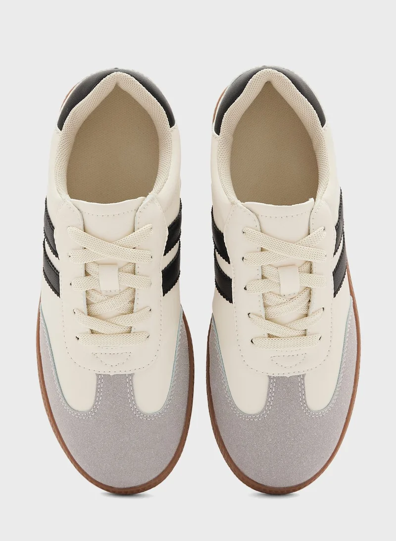 Ginger Sneaker With Stripe Detail