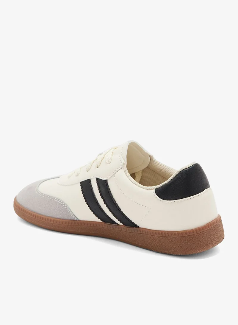 Ginger Sneaker With Stripe Detail