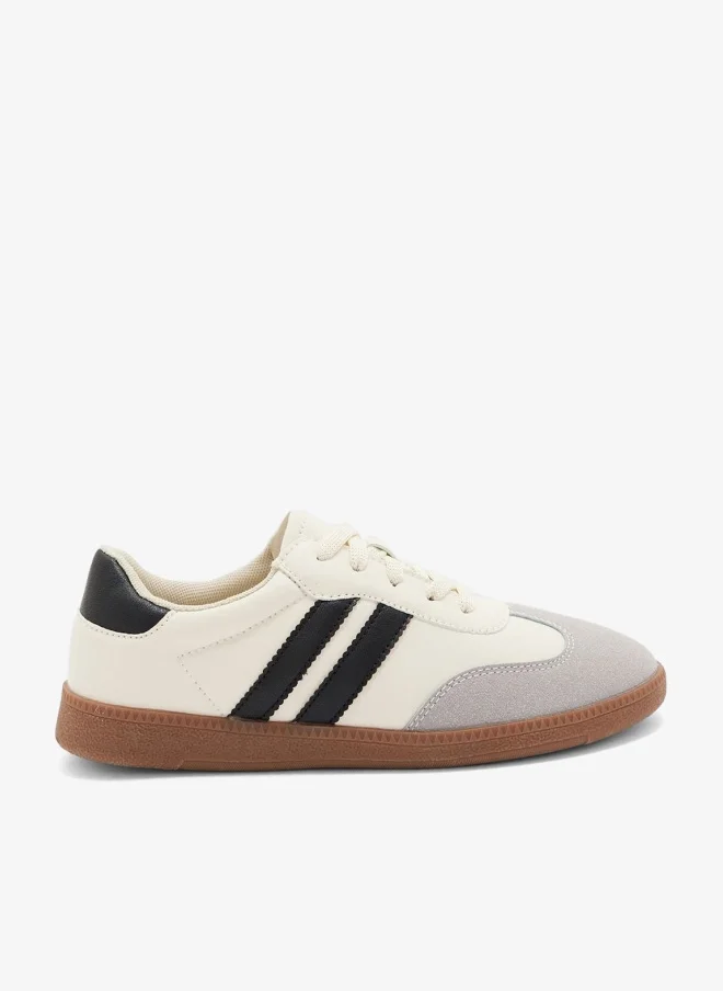 Ginger Sneaker With Stripe Detail