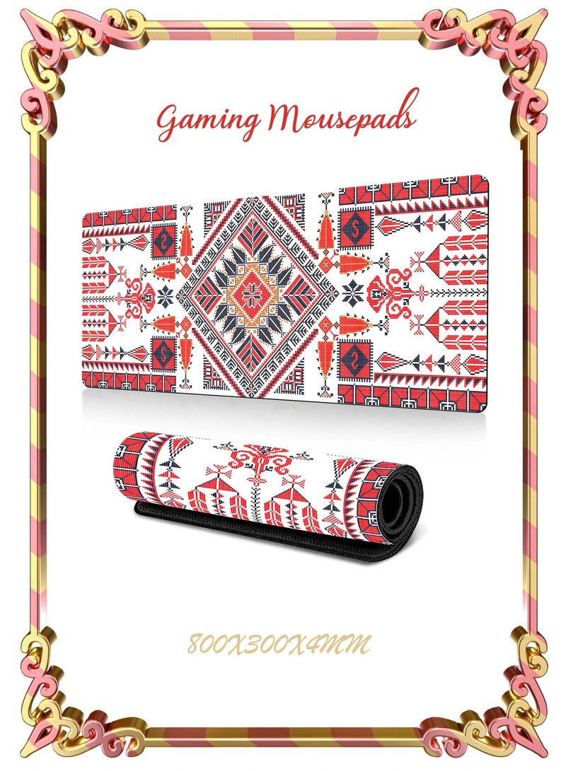 Large Thickened Rubber Desk Pad 800 x 300 x 4mm Waterproof Gaming Mouse Pad Non-Slip Desk Mat Suitable for Gaming, Office, and Home - Image 1