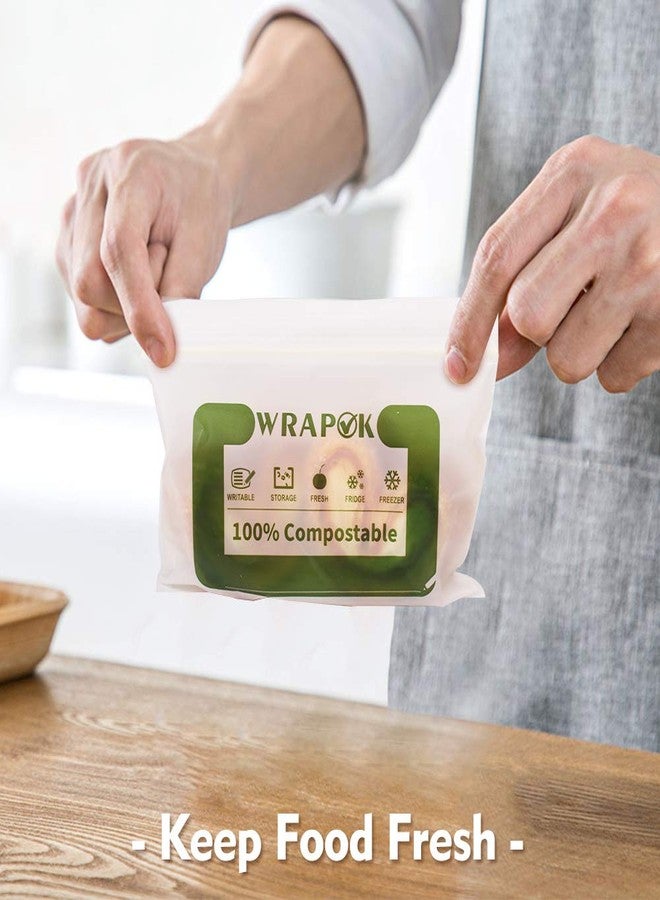 WRAPOK 100% Compostable Snack Bags Small Biodegradable Freezer Sandwich Storage Bag for Cookies Biscuits, 100 Count - 6.3 x 3.9 Inch - Image 4