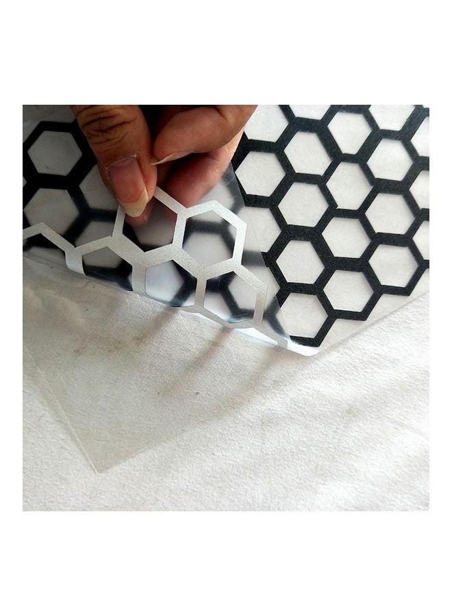 Loquat 6Pcs/Set PVC Car Rear Tail Light Taillight Lamp Cover Honeycomb Stickers - Image 2