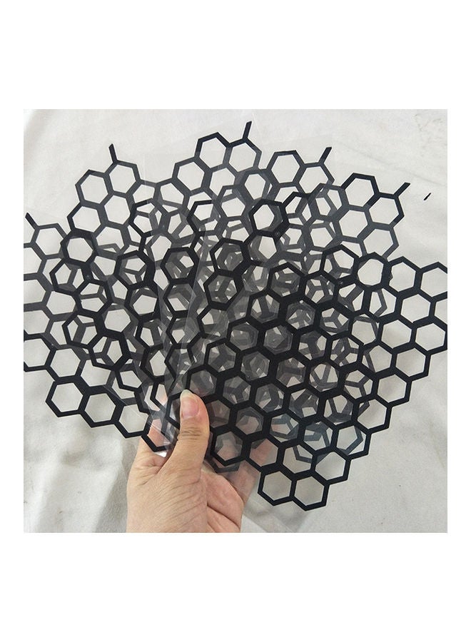 Loquat 6Pcs/Set PVC Car Rear Tail Light Taillight Lamp Cover Honeycomb Stickers - Image 4