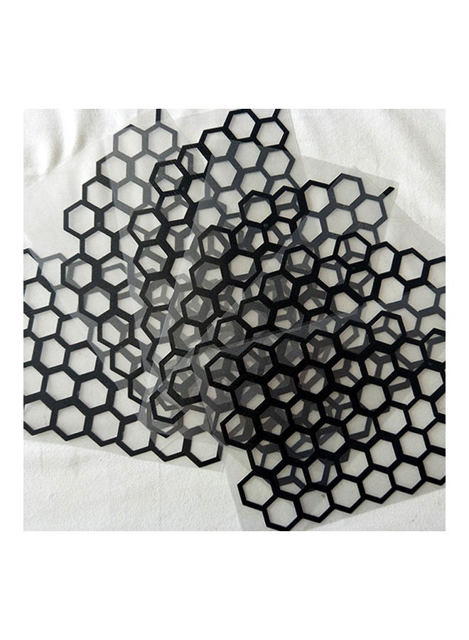 Loquat 6Pcs/Set PVC Car Rear Tail Light Taillight Lamp Cover Honeycomb Stickers - Image 3