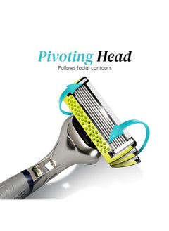 LetsShave Pro 7 Max Shaving Razor For Men With 2 Blades & 1 Handle + Razor Cap World'S First 7-Blade Razor With Honey Comb Bar, Shaving Kit  - Image 3