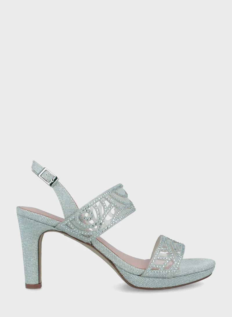MENBUR Open Toe Slingback Sandals