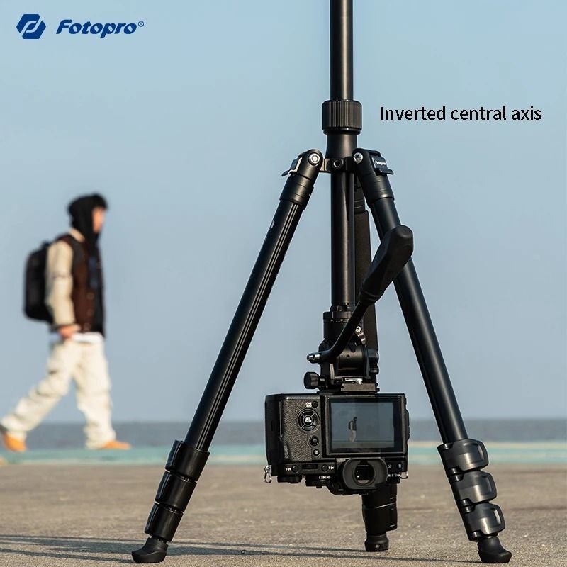 FotoPro S4 PRO Aluminum Alloy Hydraulic Gimbal Camera Tripod - Image 4