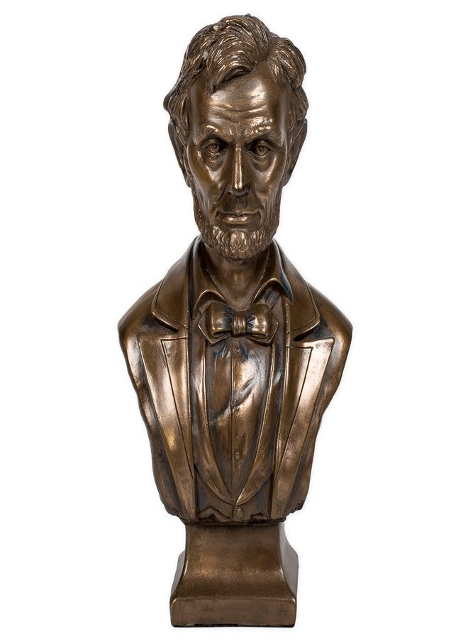 PTC 7.5 Inch Bronze Colored Abraham Lincoln Bust Figurine Statue - Image 1