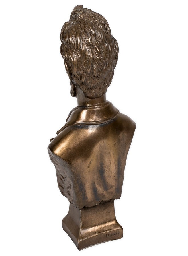 PTC 7.5 Inch Bronze Colored Abraham Lincoln Bust Figurine Statue - Image 4