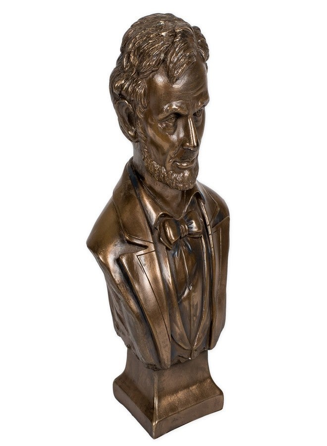 PTC 7.5 Inch Bronze Colored Abraham Lincoln Bust Figurine Statue - Image 2