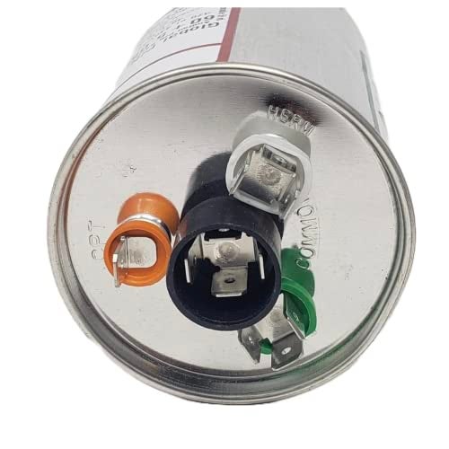 AMRAD 60 + 5 uf/Mfd Round Dual Universal Capacitor Replacement Amrad USA2220B Replacement - Used for 370 or 440 VAC, Made in The U.S.A. - Image 2