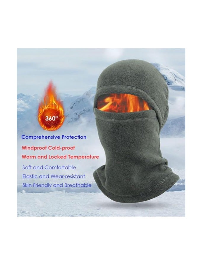 Generic Winter Balaclava Ski Mask for Cold Weather Polar Fleece Warm Balaclava Mask Windproof Mask for Men and Women (Brown) - Image 4