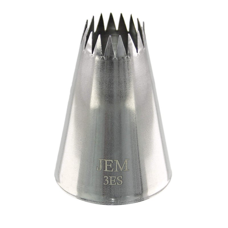 PME JEM Large Fine Star Savoy Piping Nozzle Decorating Tip 3ES