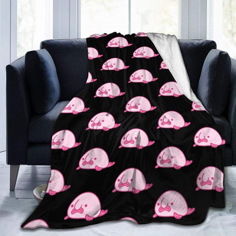 SAPOY The Blobfish Ultra-Soft Micro Fleece Blanket Winter Quilt for Bed 50"x40" - Image 1