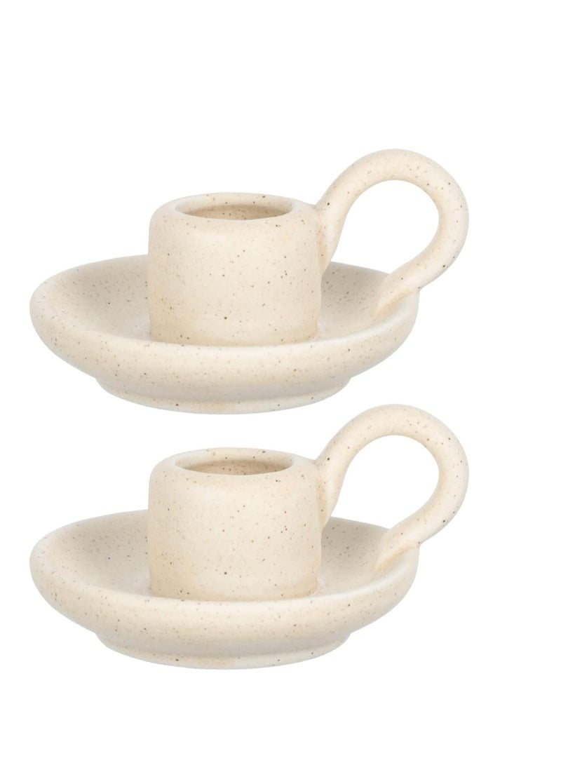 Excefore حوامل الشموع الخزفية، حوامل الشموع الزخرفية، ديكور عشاء الشموع، قواعد استقرار الشموع، حوامل الشموع مع مقبض، قطع عرض الشموع، هدايا لبيت المليون، لطاولة، centerpiece، زفاف - Image 1