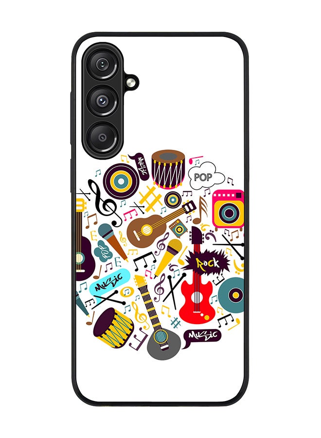 Stylizedd For Samsung Galaxy A16 / A16 5G Case,Slim fit Camera Protection, Shockproof Thin Phone cover - Muscial Instruments - Image 1