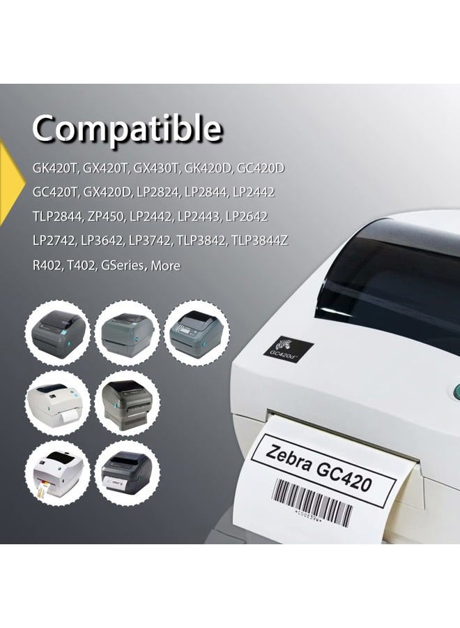 BETCKEY 1" x 0.5" (25 mm x 13 mm) Small Labels Compatible with Zebra & More Label Printer,Premium Adhesive & Perforated [2 Rolls, 4860 Labels] - Image 3