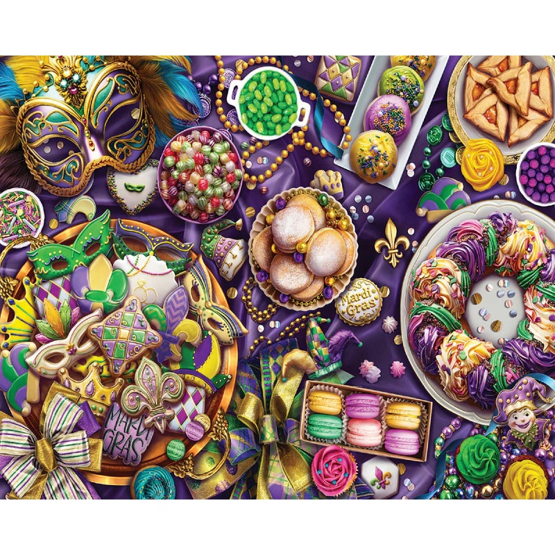 White Mountain Mardi Gras Puzzle 1000 Piece New Orleans Jigsaw Puzzles for Adults - Image 3