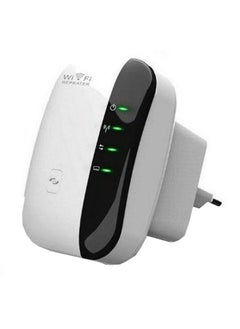 NIBEMINENT Wireless-N Range Extender Wi-Fi Repeater reless Mbps White/Black  - Image 1